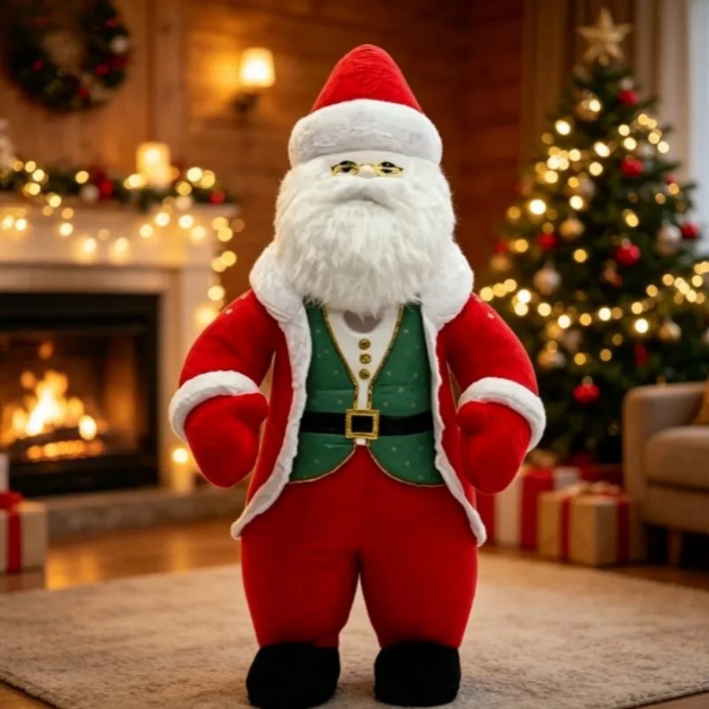 Dolls - Inflatable Santa Claus Mascot Costume Adult
