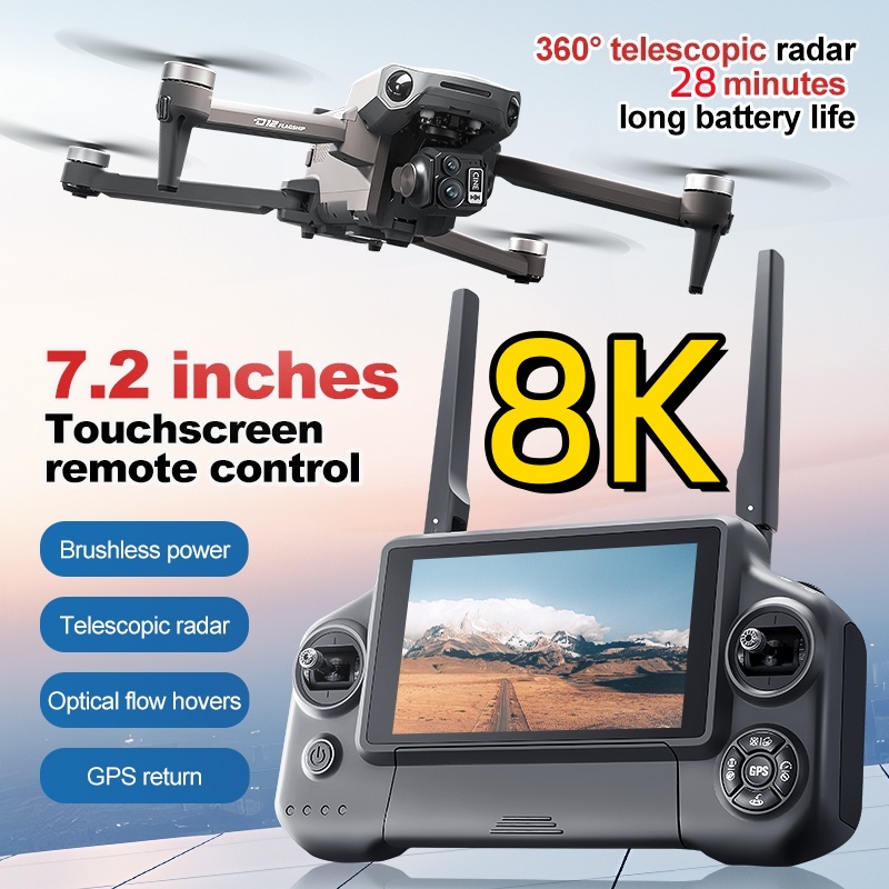 8K 3 Axis Gimbal Brushless 7.2 - đánh giá và giá Fpv Brushless Rc Drone 4K